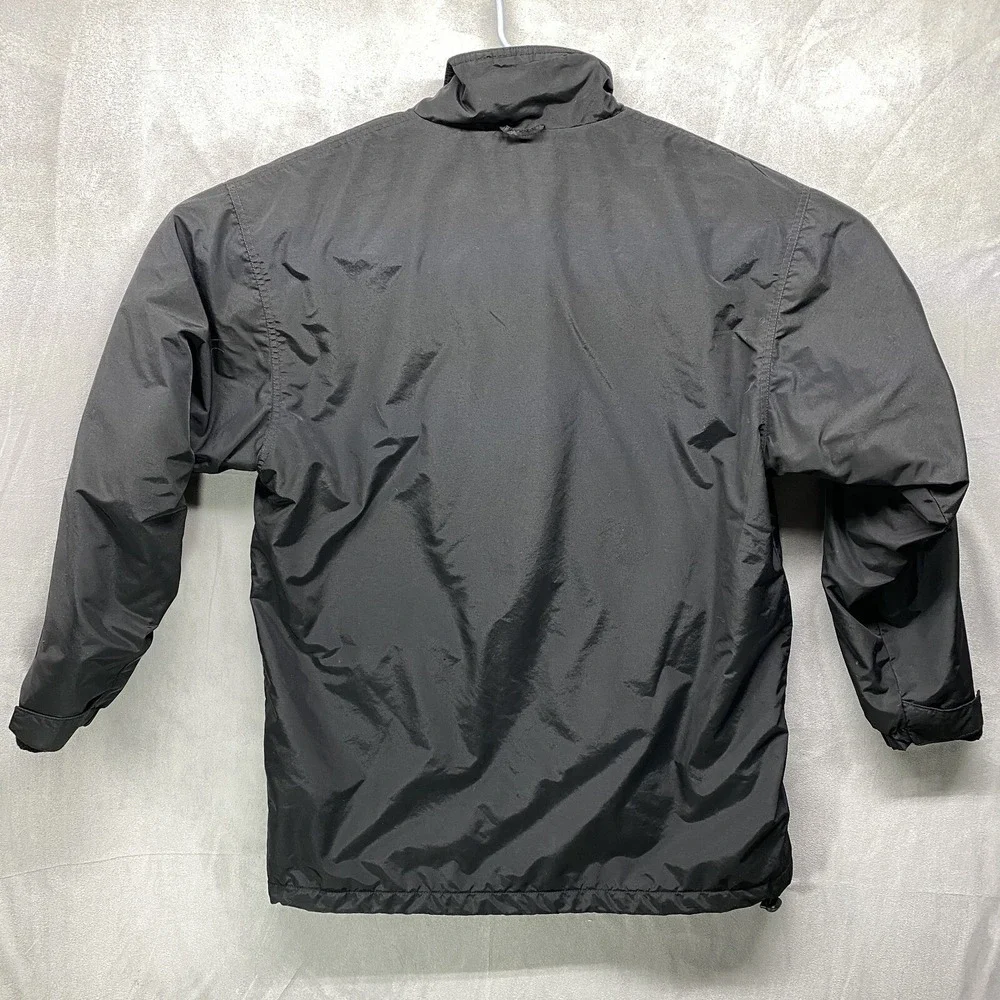 Cintas Centurylink Jacket‎ Black Fleece Lined 31 x 22 Logo Coat Zipper Pockets